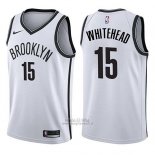 Maglia Brooklyn Nets Isaiah Whitehead #15 Association 2017-18 Bianco
