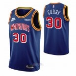 Maglia Golden State Warriors Stephen Curry #30 75th Anniversary Blu