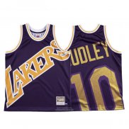 Maglia Los Angeles Lakers Jared Dudley #10 Mitchell & Ness Big Face Viola