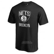 Maglia Manica Corta Brooklyn Nets Nero