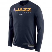 Maglia Manica Lunga Utah Jazz Blu