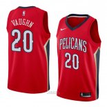 Maglia New Orleans Pelicans Rashad Vaughn #20 Statement 2018 Rosso