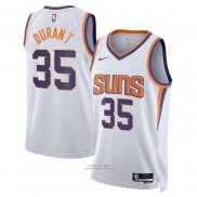 Maglia Phoenix Suns Kevin Durant #35 Association Bianco
