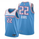 Maglia Sacramento Kings Cody Demps #22 Citta Blu