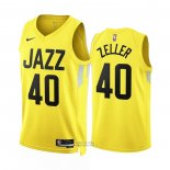 Maglia Utah Jazz Cody Zeller #40 Icon 2022-23 Giallo