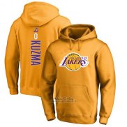 Felpa con Cappuccio Kyle Kuzma Los Angeles Lakers Giallo2