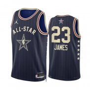 Maglia All Star 2024 Los Angeles Lakers LeBron James #23 Blu