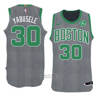 Maglia Boston Celtics Guerschon Yabusele Natale 2018 Verde
