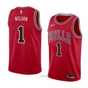 Maglia Chicago Bulls Jameer Nelson #1 Icon 2018 Rosso