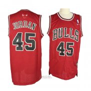 Maglia Chicago Bulls Michael Jordan #45 Throwback Rosso3