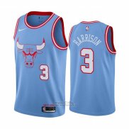 Maglia Chicago Bulls Shaquille Harrison #3 Citta Blu