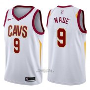 Maglia Cleveland Cavaliers Dwyane Wade #9 2017-18 Bianco