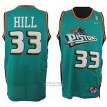 Maglia Detroit Pistons Grant Hill #33 Retro Verde