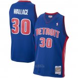 Maglia Detroit Pistons Rasheed Wallace #30 Mitchell & Ness 2003-04 Blu