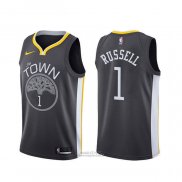 Maglia Golden State Warriors D'angelo Russell #1 Citta Nero