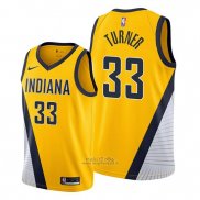 Maglia Indiana Pacers Myles Turner #33 Statement Edition Giallo