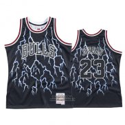 Maglia Lightning Chicago Bulls Michael Jordan #23 Nero