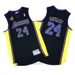 Maglia Los Angeles Lakers Kobe Bryant #24 2009-10 Finale Nero