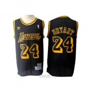 Maglia Los Angeles Lakers Kobe Bryant #24 Throwback Nero