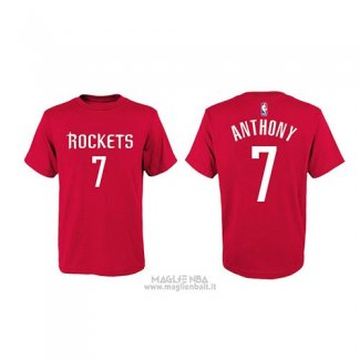 Maglia Manica Corta Carmelo Anthony Houston Rockets Rosso2