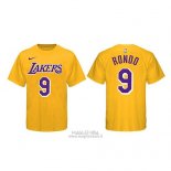 Maglia Manica Corta Rajon Rondo Los Angeles Lakers Giallo3