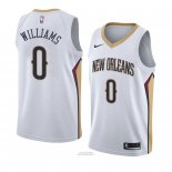 Maglia New Orleans Pelicans Troy Williams #0 Association 2018 Bianco