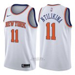 Maglia New York Knicks Frank Ntilikina #11 Association 2017-18 Bianco