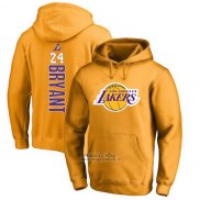 Felpa con Cappuccio Kobe Bayant Los Angeles Lakers Giallo3