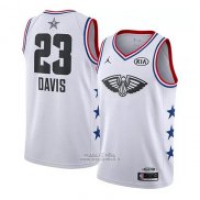 Maglia All Star 2019 New Orleans Pelicans Anthony Davis #23 Bianco