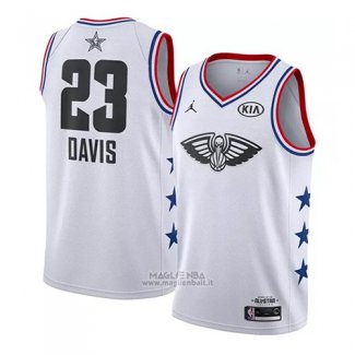 Maglia All Star 2019 New Orleans Pelicans Anthony Davis #23 Bianco