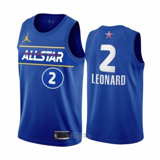 Maglia All Star 2021 Los Angeles Clippers Kawhi Leonard #2 Blu