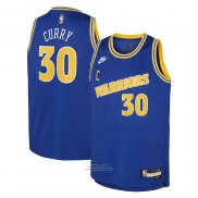Maglia Bambino Golden State Warriors Stephen Curry #30 Classic 2022-23 Blu