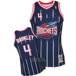 Maglia Houston Rockets Charles Barkley #4 Retro Blu