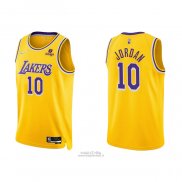Maglia Los Angeles Lakers DeAndre Jordan #10 75th Anniversary 2021-22 Giallo