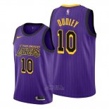 Maglia Los Angeles Lakers Jared Dudley #10 Citta Viola
