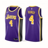 Maglia Los Angeles Lakers Rajon Rondo #4 Statement 2021-22 Viola