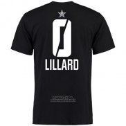 Maglia Manica Corta Damian Lillard All Star 2019 Portland Trail Blazers Nero