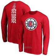 Maglia Manica Lunga Paul George Los Angeles Clippers 2019-20 Rosso