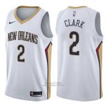 Maglia New Orleans Pelicans Ian Clark #2 Association 2017-18 Bianco