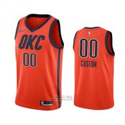 Maglia Oklahoma City Thunder Earned 2018-19 Arancione Personalizzate