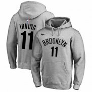 Felpa con Cappuccio Kyrie Irving Brooklyn Nets 2019-20 Grigio2