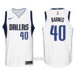 Maglia Dallas Mavericks Harrison Barnes #40 2017-18 Bianco