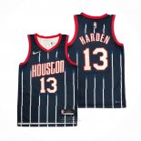 Maglia Houston Rockets James Harden #13 Citta 2021-22 Blu