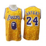 Maglia Los Angeles Lakers Kobe Bryant #24 Bryant Mitchell & Ness Giallo