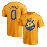 Maglia Manica Corta D'angelo Russell Golden State Warriors 2019-20 Giallo