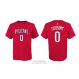 Maglia Manica Corta Demarcus Cousins New Orleans Pelicans Rosso2