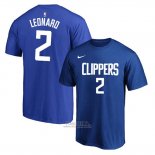 Maglia Manica Corta Kawhi Leonard Los Angeles Clippers Blu2