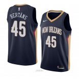 Maglia New Orleans Pelicans Dairis Bertans #45 Icon 2018 Blu