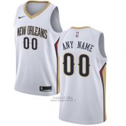 Maglia New Orleans Pelicans Nike Personalizzate 17-18 Bianco