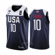 Maglia Usa Jayson Tatum #10 2019 FIBA Basketball USA Cup Blu